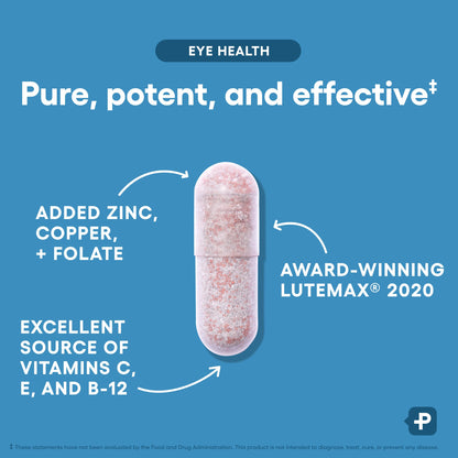 Physician's Choice Eye Health - Lutein, Zeaxanthin & Bilberry Extract - Supports Eye Strain, Dry Eyes, and Vision Health - 2 Award-Winning Clinically Proven Eye Vitamin Ingredients - Carotenoid Blend Physician's CHOICEBuy Supplements Australia