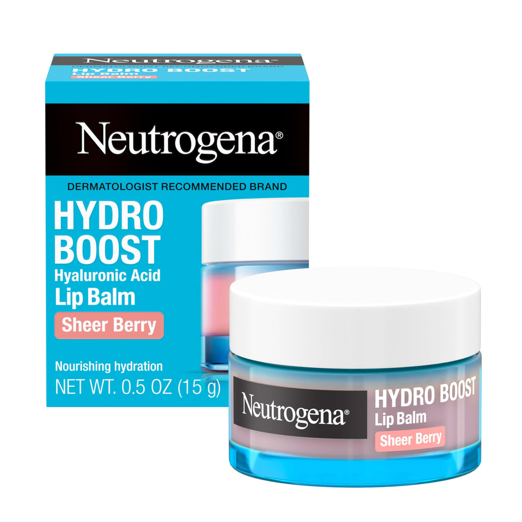 Neutrogena Hydro Boost Hyaluronic Acid Lip Balm, Nourishing Vitamin E Leaves Lips Feeling Hydrated, Sheer Pink Tinted Color with a Sweet Berry Flavor, Sheer Berry, 0.5 oz NeutrogenaBuy Supplements Australia