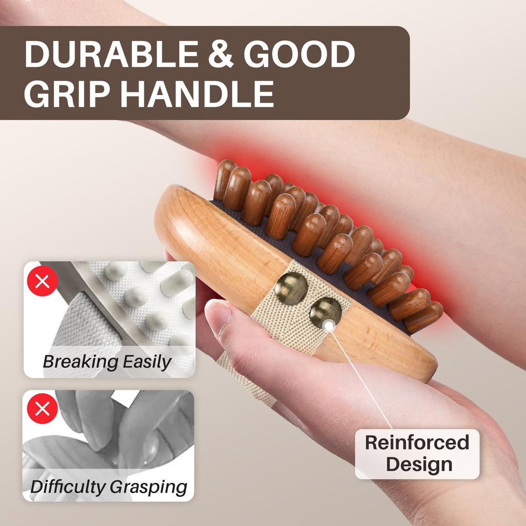Wood Therapy Massage Tool for Belly Fat,Wooden Meridian Massage Body Brush for Cellulite Remover, Cellulite Lymphatic Drainage Massager for Body Shaping, Maderoterapia Kit for Muscle Pain Relief Olaemuo buy supplements Au