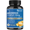 Supplement bottle labeled 'Magnesium Complex 500mg' by Nature Target on a white background