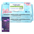 Wowday Flushable Hemorrhoid Wipes | Medicated Witch Hazel Wipes Ph Balanced | 112 Count Natural Fragrance Free Adult Hemorrhoids Witch Hazel Wipe for Butt Itch WowDayBuy Supplements Australia