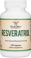Resveratrol Supplement 500mg Per Serving, 120 Capsules (Resveratrol Polygonum Root Extract Providing 50% Trans Resveratrol)