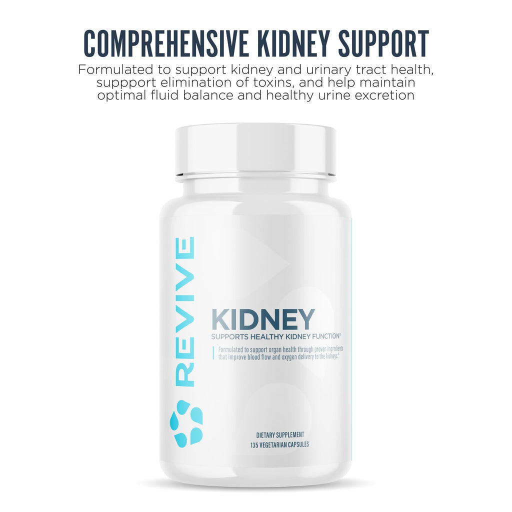 Revive MD Kidney Support Supplement for Men & Women – Kidney Cleanse & Detox Capsules for Overall Health & Function – Vegan-Friendly, Gluten-Free & Soy-Free (135 Vegetarian Capsules, 45 Servings) ReviveBuy Supplements Australia