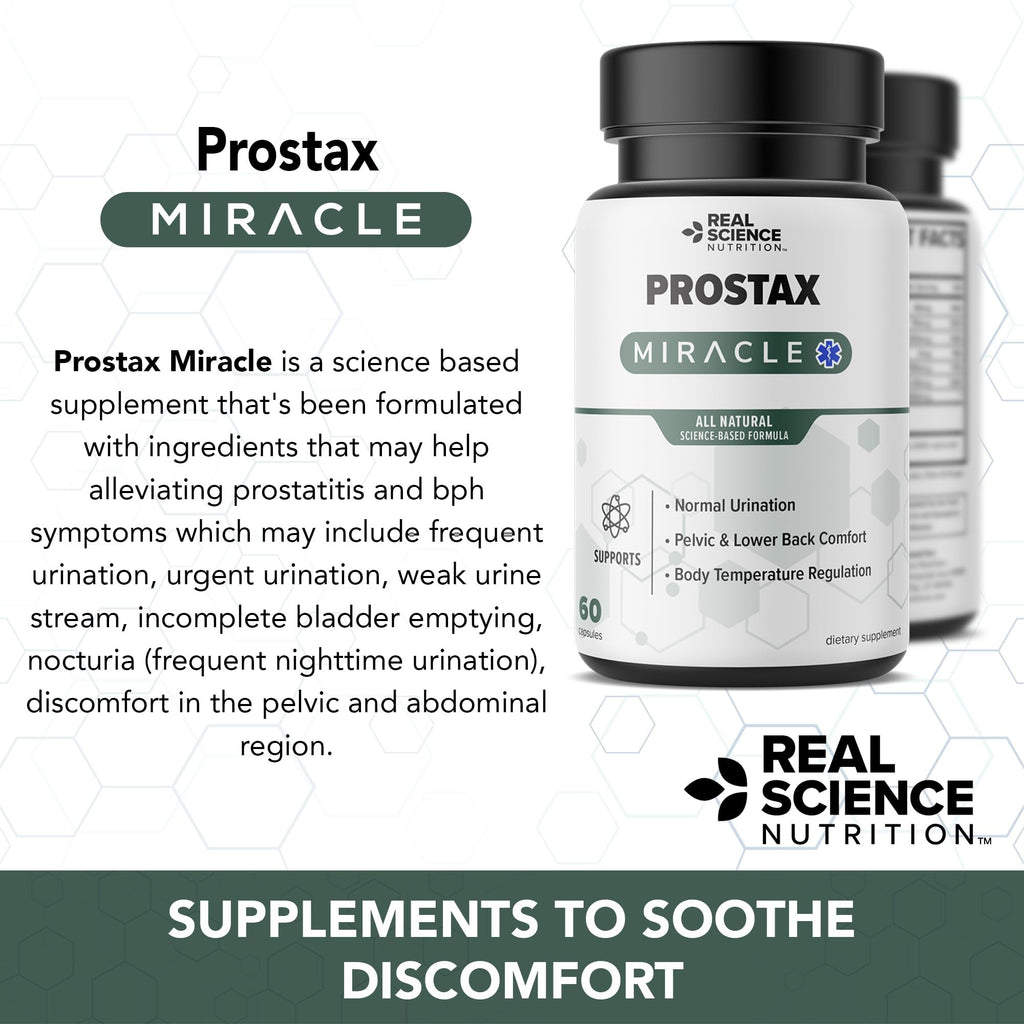 Real Science Nutrition Offers Prostax Miracle: A Natural Supplement for Bladder and Kidney Health, Mens Health Products Real Science NutritionBuy Supplements Australia