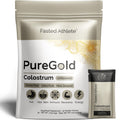 PureGold - Bovine Colostrum Powder - 100% Pure New Zealand Grass Fed, Supports Gut Health, Skin, Hair, & Immunity – Colostrum Supplement, Unflavored, 30 Travel Packets Fasted AthleteBuy Supplements Australia
