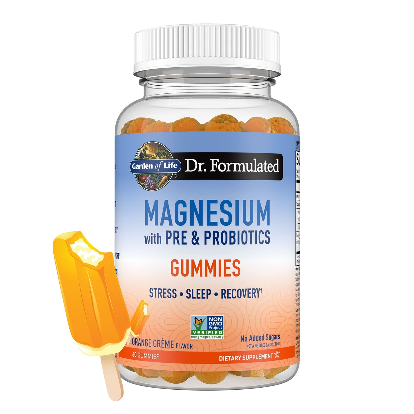 Garden of Life Magnesium Citrate Supplement Gummies with Prebiotics & Probiotics for Stress, Sleep & Recovery - Vegan, Gluten Free, Kosher, Non-GMO