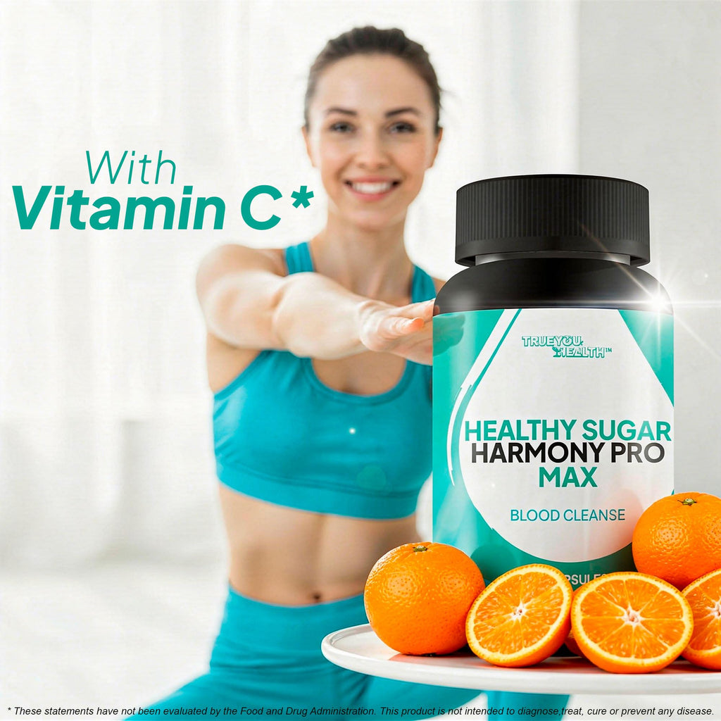 Healthy Sugar Harmony Pro Max - Our Best Blood Cleansing Formula - Support Healthy Sugar Balance & Immune Health with This Premium Blood Support Supplement - Bloodflow & Cardiovascular Support True You Health buy supplements Au