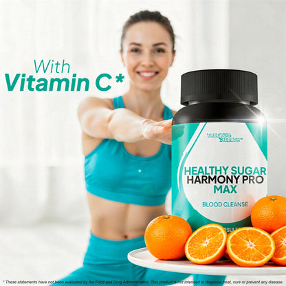 Healthy Sugar Harmony Pro Max - Our Best Blood Cleansing Formula - Support Healthy Sugar Balance & Immune Health with This Premium Blood Support Supplement - Bloodflow & Cardiovascular Support True You Health buy supplements Au