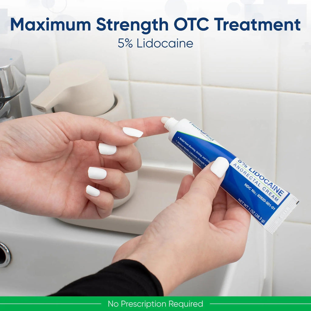 HemRid Maximum Strength Lidocaine Cream for Pain Management. Fast-Acting Hemorrhoid Solution with 5% Lidocaine. Instant Anal Itch and Numbing Effect HemRidBuy Supplements Australia