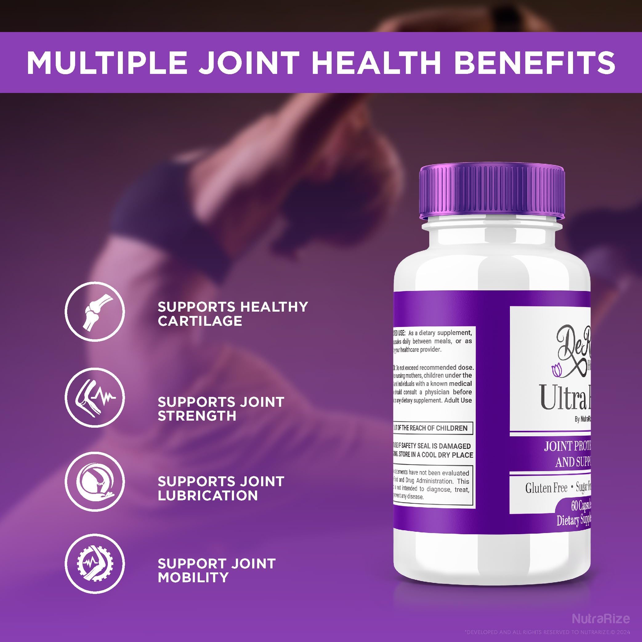(2 Pack) Ultra Flex Capsules, Advanced Joint Support Supplement, Ultra Flex Natural Joint Health Formula, Max Strength Pills for Joint Wellness and Mobility, UltraFlex Vitamin Reviews (120 Capsules) NutraRizeBuy Supplements Australia