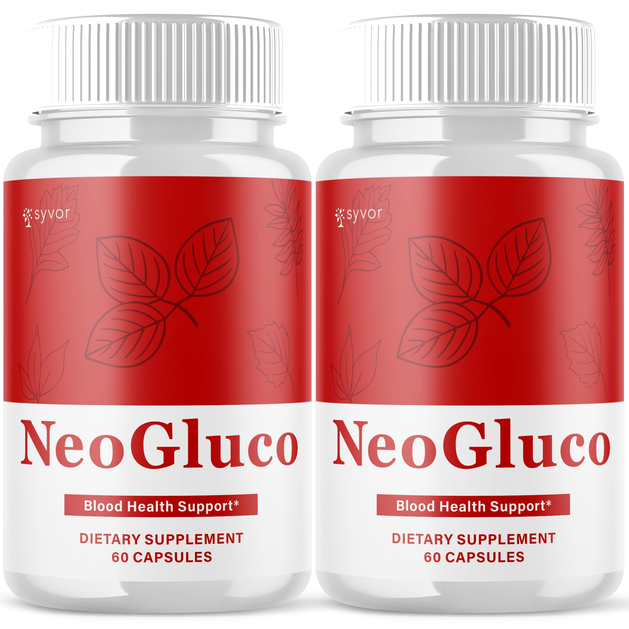 (2 Pack) NeoGluco Capsules, Official NeoGluco Glycogen Support Pills with All Natural Ingredients, Advanced Formula Health Supplement with Max Strength Premium Vitamins for Women & Men (120 Capsules) SyvorBuy Supplements Australia