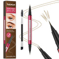 YuLinLon Double-Headed Brow Pen, Ultra-Precise Hair-Like Strokes, Long-Lasting Waterproof Makeup, Available in 5 Natural Shades (3#Dark Brown) YulinlonBuy Supplements Australia