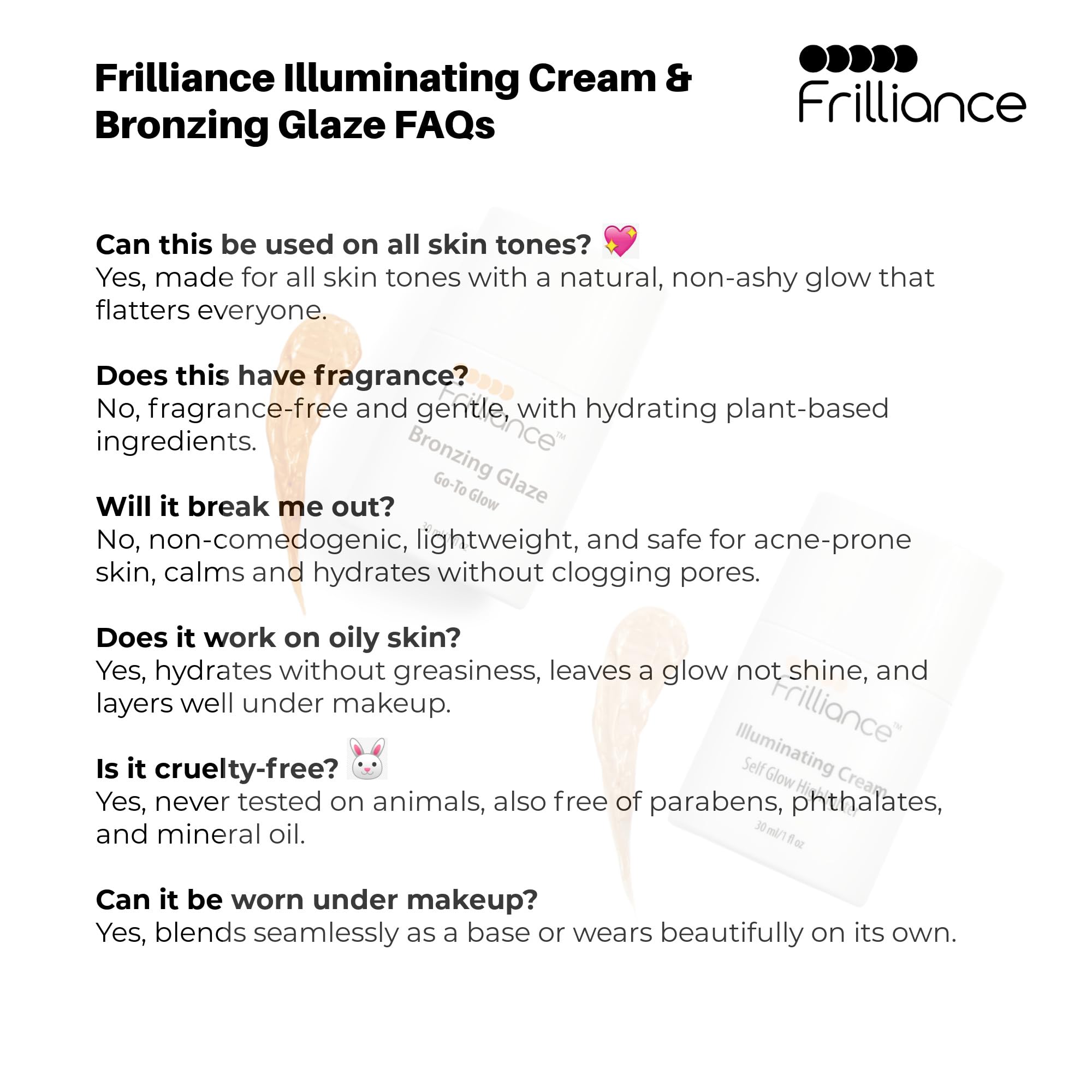 Frilliance Hydrating Go-To Glow, Bronzing Glaze Drops, Cruelty-Free Hypoallergenic for Teens of All Skin Types, 30 ml / 1 fl oz FrillianceBuy Supplements Australia
