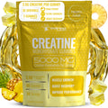 Creatine Gummies 5000mg, 30 Servings Creatine Monohydrate Gummies - Third-Party Tested Creatine for Women, Pineapple Flavor Creatine for Men, Muscle Growth,