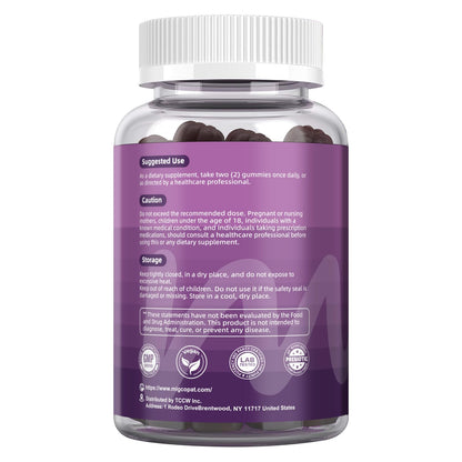 Migcopat Pre Post Probiotics Gummies, Probiotic Prebiotic Postbiotic Digestive Enzymes with Fiber, 120 Billion CFU Probiotics Complete Gut Support, Sugar Free