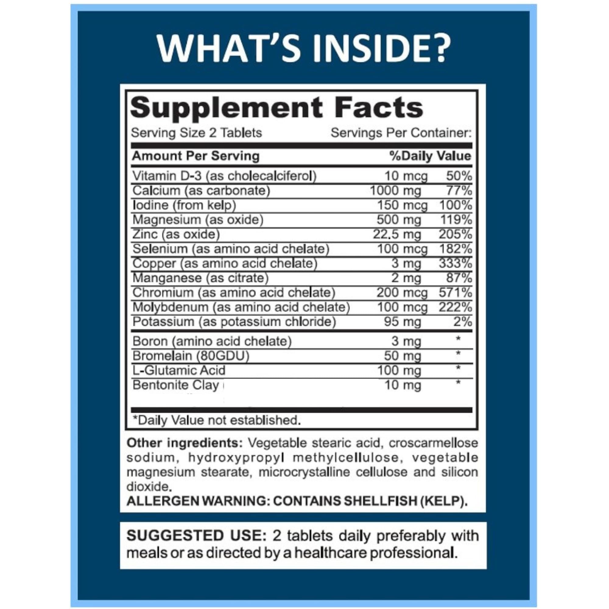 Mega Minerals Supplement by Youfit Nutrition | Trace Minerals | Premium Formula with Source of Minerals and Immune Health Support | Iron Free | All in One
