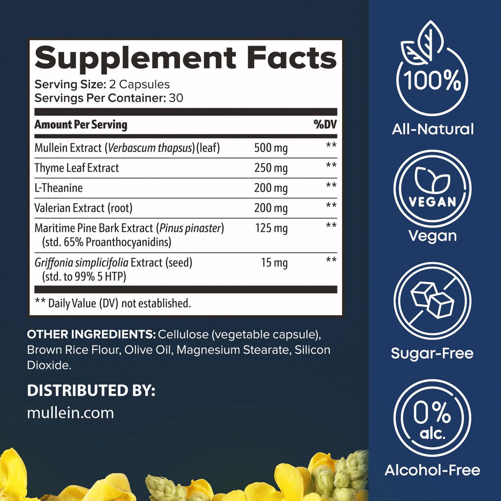 BREATHE & BREATHE PM Bundle - 60 Caps & 1 fl.oz. Mullein Drops for Lungs & Airways: Peppermint, Thyme, & Mullein Leaf Extract for Lungs Detox for Smokers - Clear Mucus & Breathe - GMO-Free & USA-Made Herbal Tea Therapy buy supplements Au