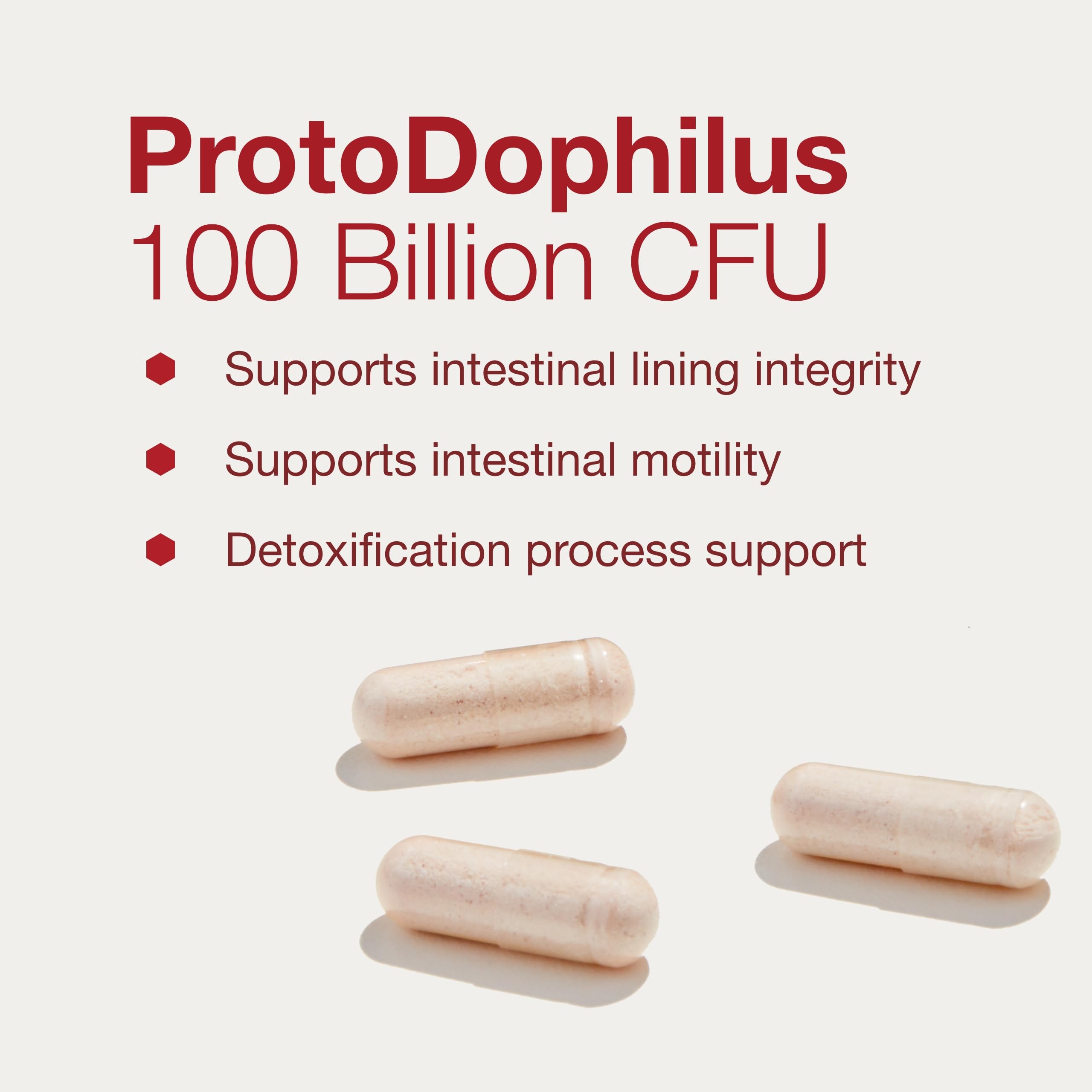 PROTOCOL FOR LIFE BALANCE Proto Dophilus 100 Billion 10 Strains - Support Digestive Gut Health Immune System & Detox - Dairy, Wheat, Soy & Gluten Free - Vegan & Nut Free - 30 Veg Capsules