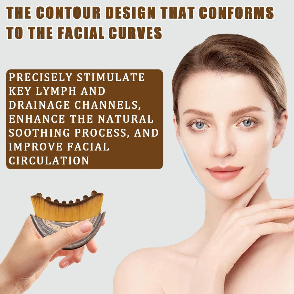 Lymphatic Contour Face Brush, Lymphatic Drainage Massager for Face, Ergonomic Facial Massage Tool for De-Puffing, Skin Firming & Enhanced Skincare Absorption Generic buy supplements Au