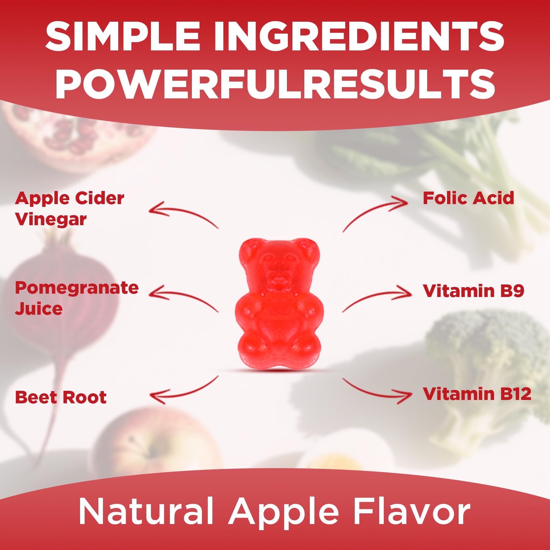 Feelherbs Metabolism Gummies for Women and Men Digestion & Energy, 60 Count Apple Cider Vinegar Gummies with Vitamin B12 & Beet Root, Chewable Keto ACV Vitamin for Metabolism & Detox Cleanse Feelherbs buy supplements Au