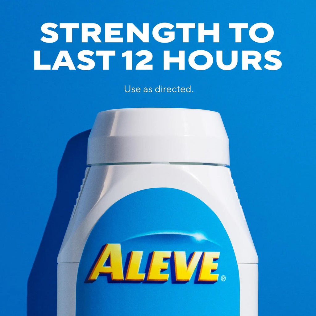 Aleve Pain Reliever & Fever Reducer Naproxen Sodium Caplets, Body and Arthritis Pain Reliever, Medicine for Adults and Children Ages 12 and Up, 60 Individual Pouches AleveBuy Supplements Australia