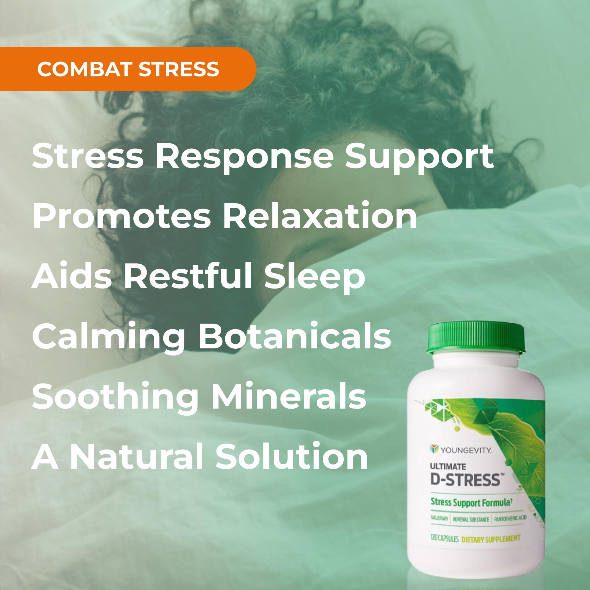 Youngevity Ultimate D-Stress™ – Natural Stress Relief Supplement with Magnesium, Valerian Root Extract, and B Vitamins – Supports Adrenal Health and Nervous System – 120 Capsules YoungevityBuy Supplements Australia