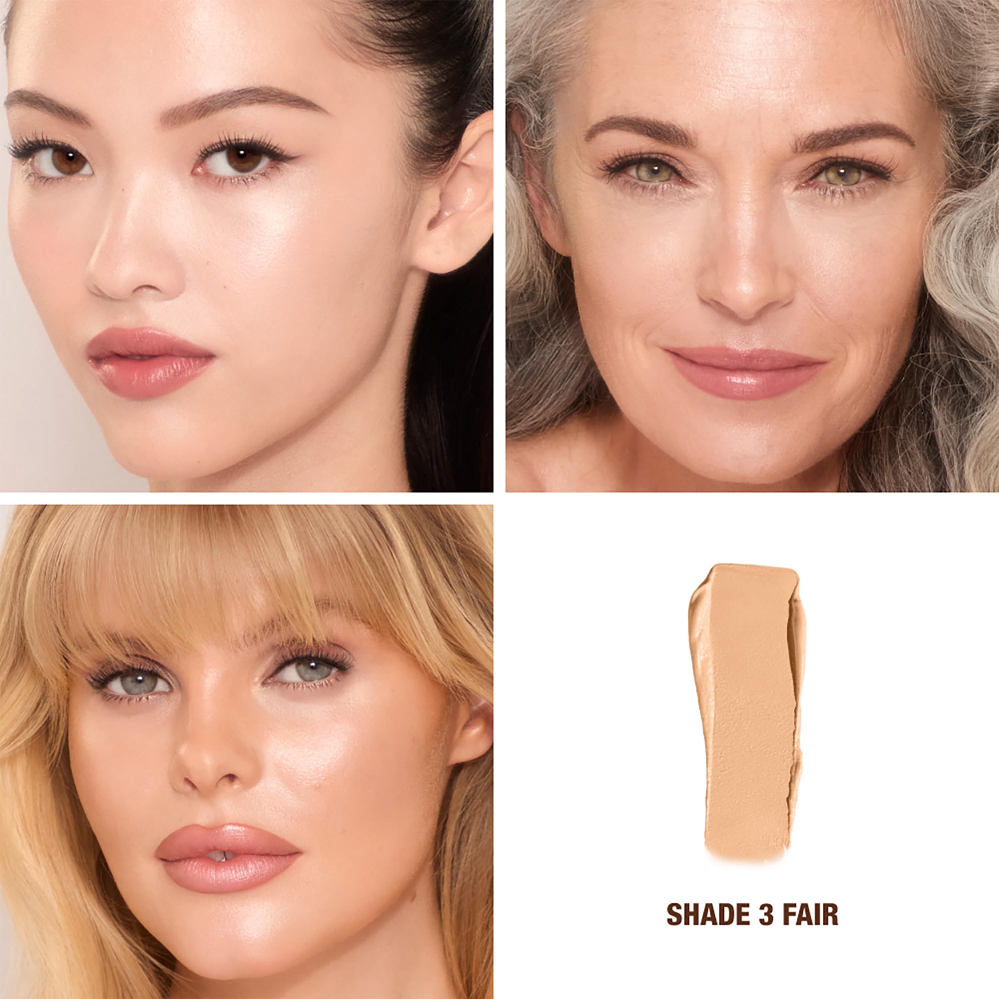 Charlotte Tilbury Unreal Skin Tint & Sheer Glow Hydrating Foundation Stick - Cream Foundation Makeup with Sheer-to-Light Coverage & a Buildable Formula - Blurring, Smoothing & Nourishing - 3 Fair Charlotte TilburyBuy Supplements Australia