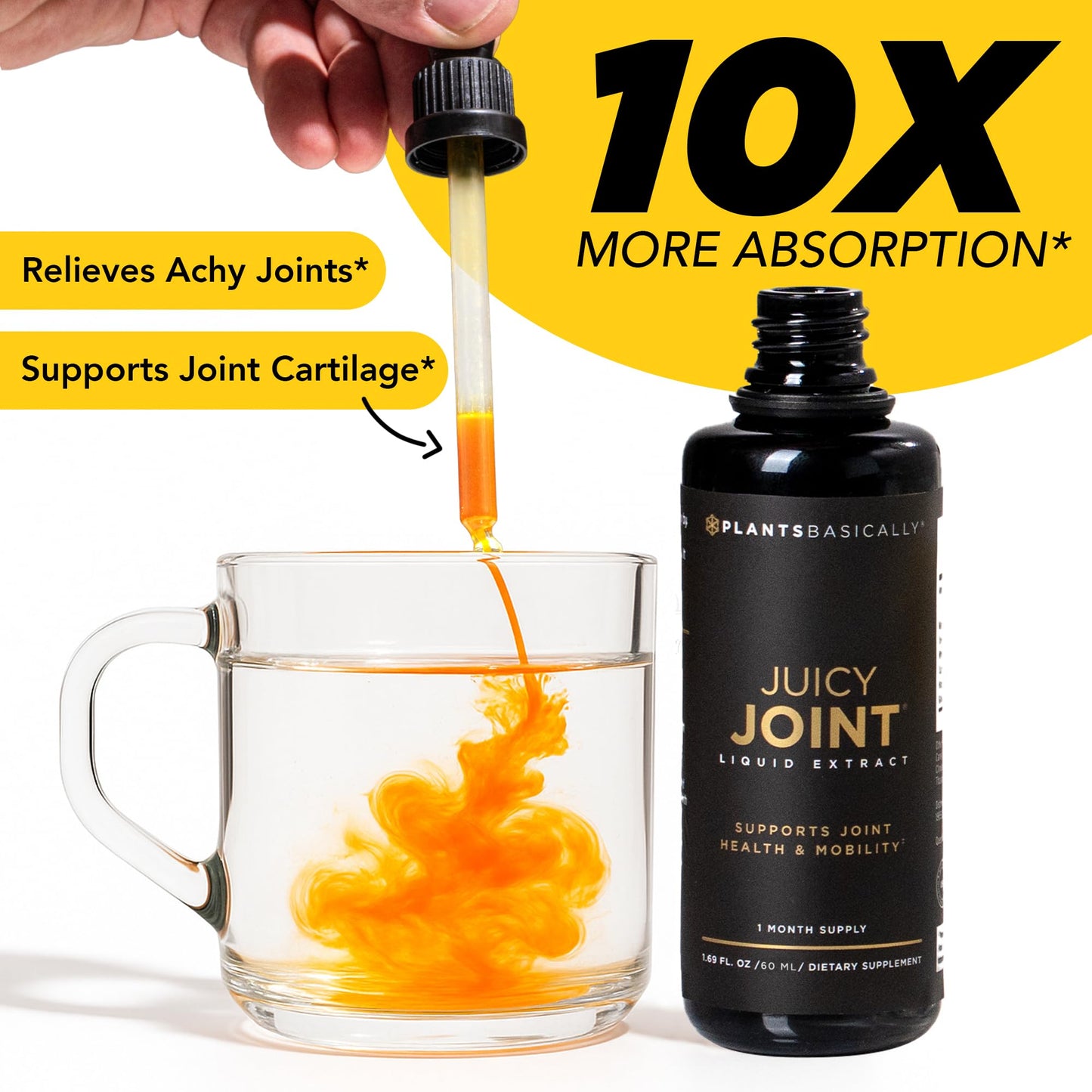 Juicy Joint by Plants Basically – Joint Support Supplement for Mobility, Relief & Recovery |