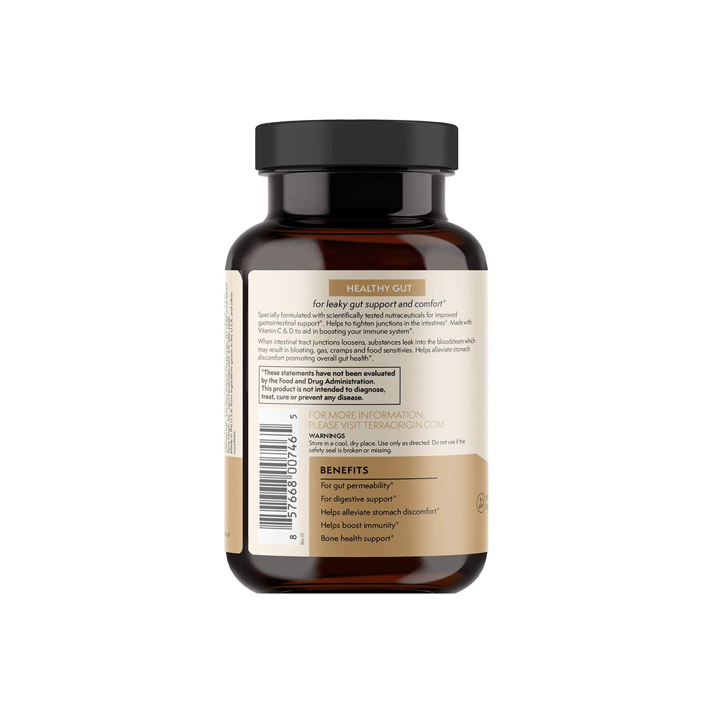 TERRA ORIGIN Healthy Gut Capsules with Immunity Boost | 90 Capsules | Non GMO, Gluten Free, Dairy Free | Digestive Support for Men and Women TERRA ORIGINBuy Supplements Australia