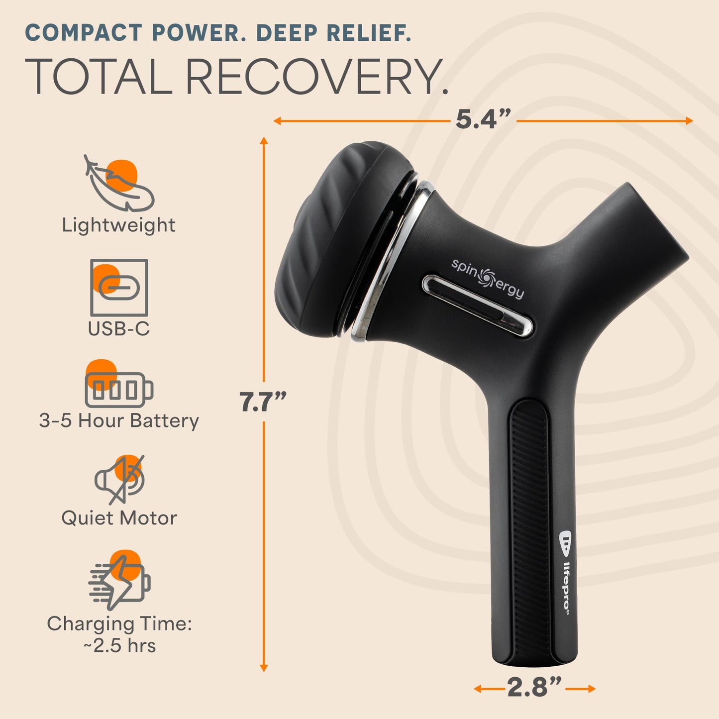 LifePro Lymphatic Drainage Massager – Handheld Cellulite Massager for Legs, Thighs, Neck & More – Spinergy Body Sculpting Massage Gun with Vibration for Muscle Recovery & Relaxation – Quiet & Portable LifePro buy supplements Au