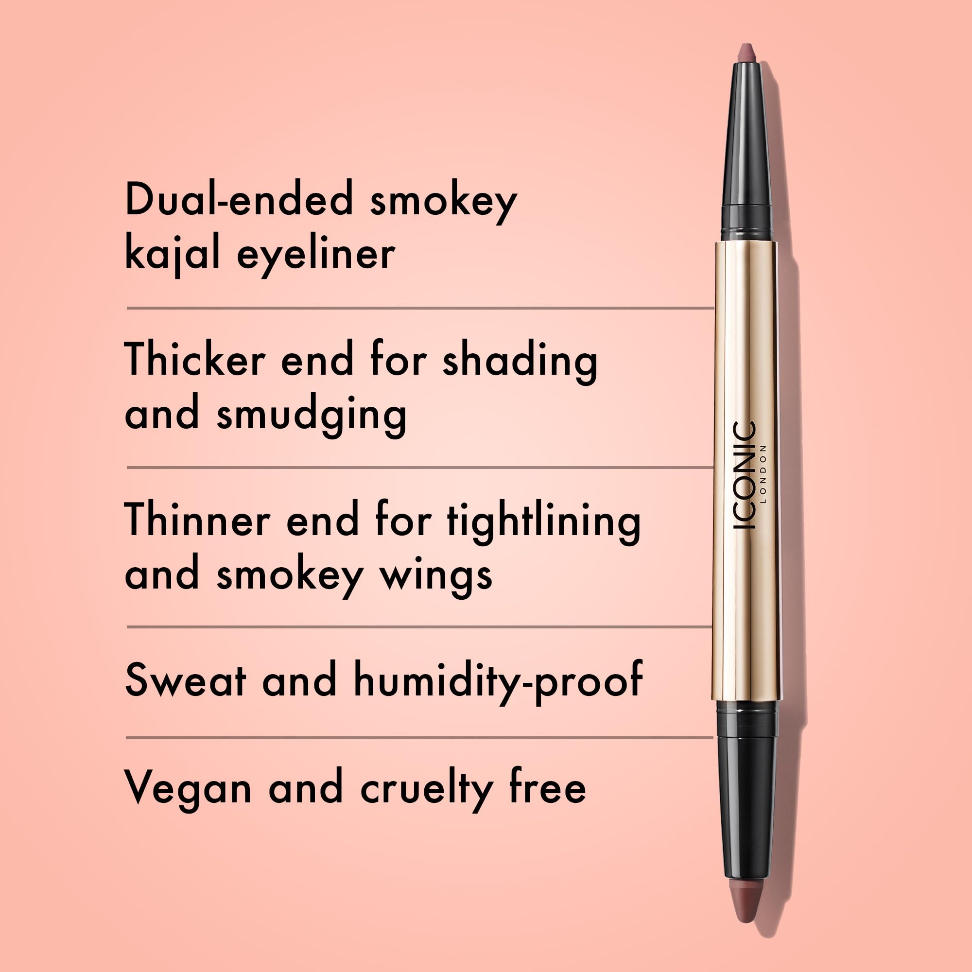 ICONIC LONDON Smokey Eye Duo Eyeliner | Creamy, Easy to Blend 2-in-1 Eyeliner Crayon, Water Resistant, Cruelty Free, Vegan Makeup (Spiced Plum) 0.027 oz ICONIC LONDON buy supplements Au