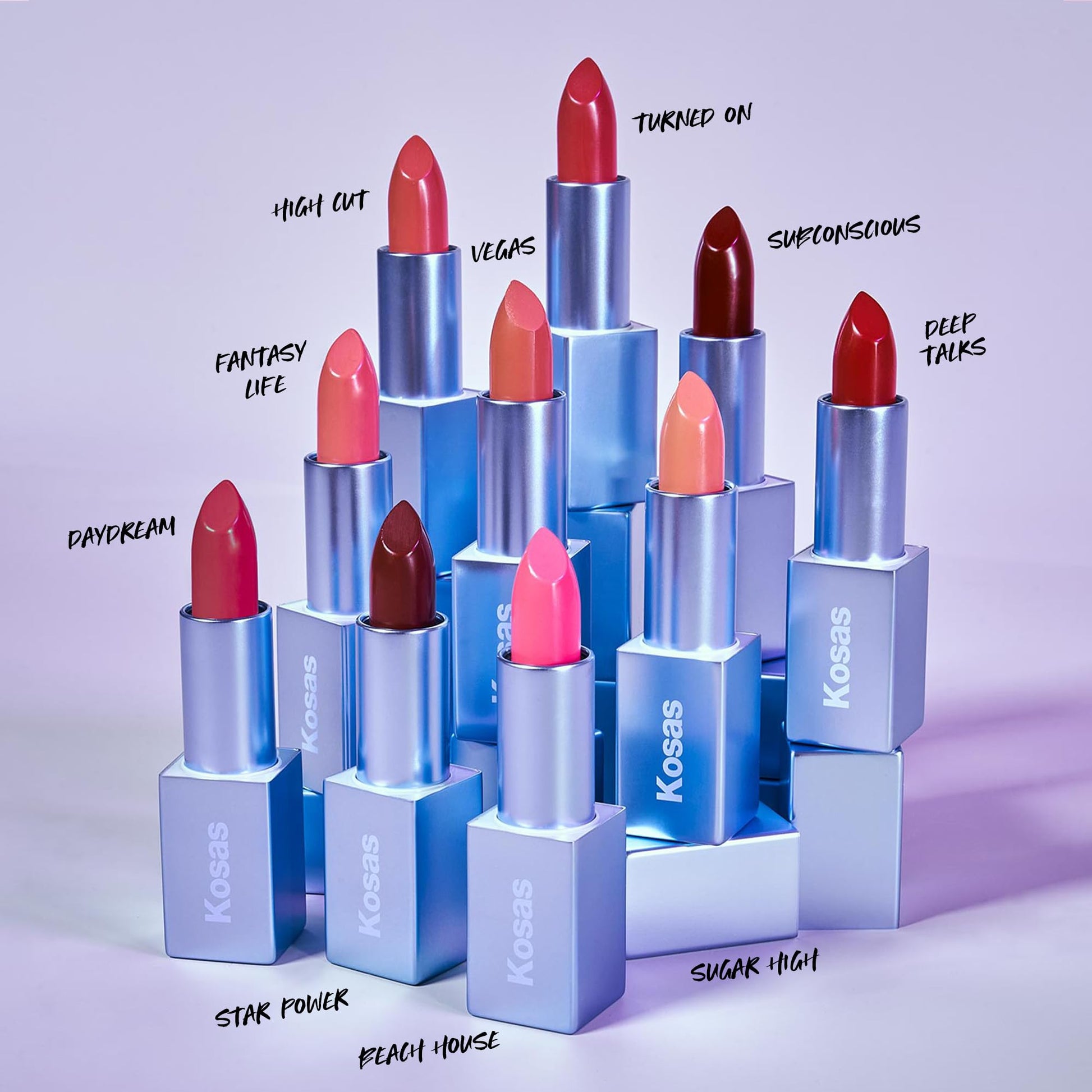 Kosas Weightless Lip Color Nourishing Satin Lipstick - High Impact Lip Color with Clean Formula - Comfy Feel & Soft Finish - Turned On KosasBuy Supplements Australia