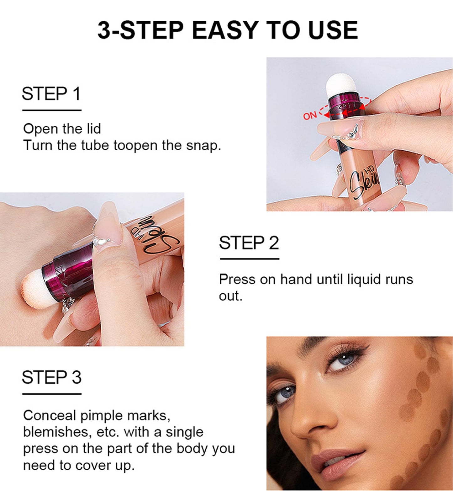Concealer Stick Foundation Concealer Moisturizing Hydration Brightening Skin Tone Concealer Oil Control Waterproof With Applicator Cushion RHSEDDBuy Supplements Australia