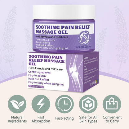 Soothing Massage Gel (100g) - Joint Relief Purple Gel, Natural Ingredients Soothing Relief Cream, Fast-Absorbing Jointgel Cream for Soothing Joint, Shoulder, Knee, Back, Lumbar & Muscle Stiffness VereclueBuy Supplements Australia