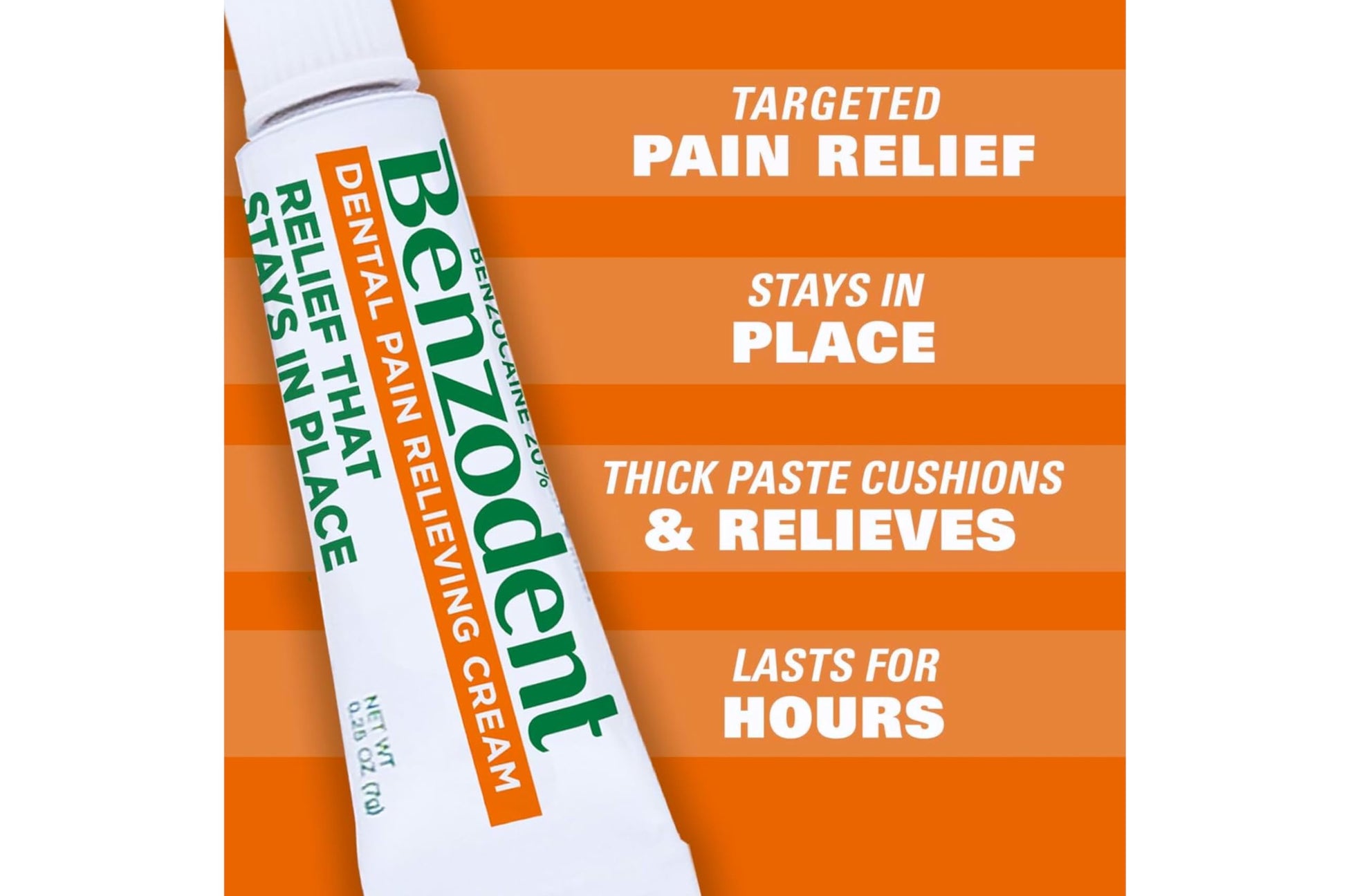 Benzodent Dental Pain Relieving Cream, 1 Ounce - Pack of 3 BenzodentBuy Supplements Australia