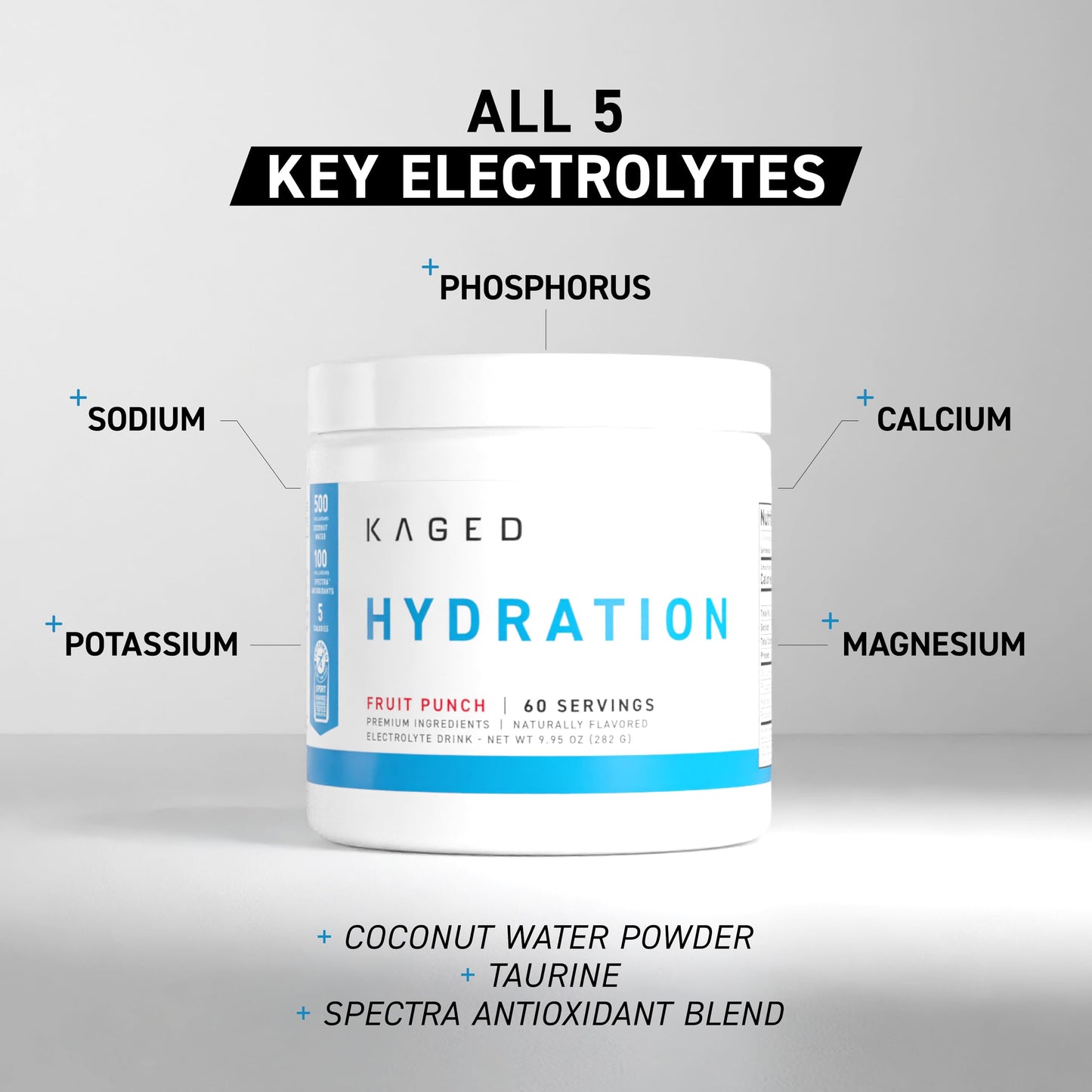 Kaged Electrolyte Hydration Powder Hydracharge Apple Limeade Sports Drink for Men and Women Pre, Post, Intra Workout Supplement 60 Servings KagedBuy Supplements Australia