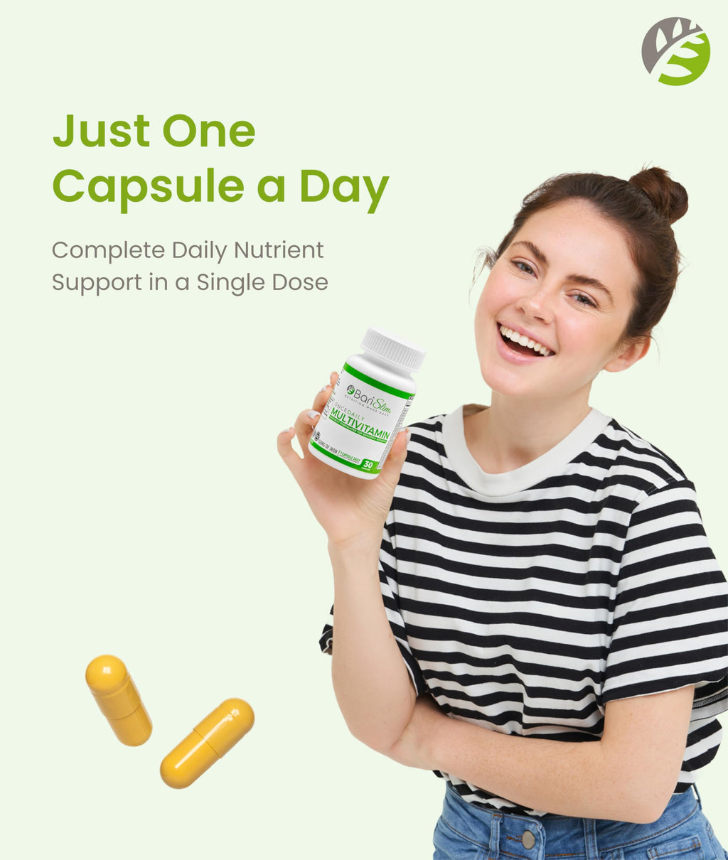 BariSlim Once Daily Bariatric Multivitamin Capsule - 60mg of Iron - Bariatric Vitamin & Supplement for Post Surgery Including Gastric Bypass & Gastric Sleeve | 30 Day Supply BariSlim buy supplements Au