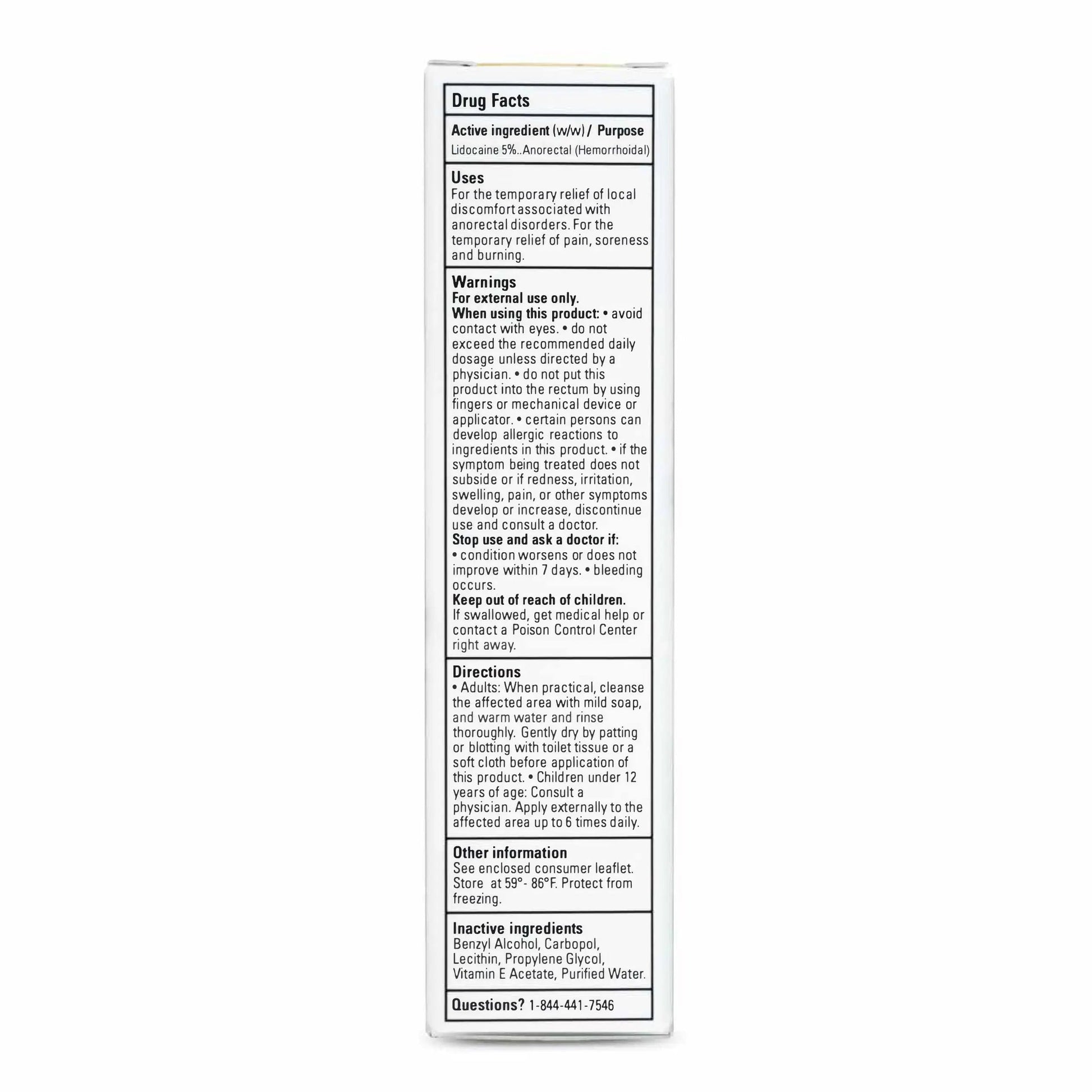 Zensa Numbing Cream 5% Lidocaine – Maximum Strength Topical Anesthetic with Vitamin E for Pain Relief from Hemorrhoids – Vegan, Cruelty-Free, Water-Based, Physiologic pH for Sensitive Skin – 30g ZensaBuy Supplements Australia