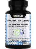 PhosphatidylSerine & Bacopa Monnieri 800 mg 2 in 1 Supplement - Natural Brain Enhancer/Nootropic for Enhanced Focus and Concentration, Memory Support, & Cognitive Function - 120 Vegetarian Capsules X Gold HealthBuy Supplements Australia