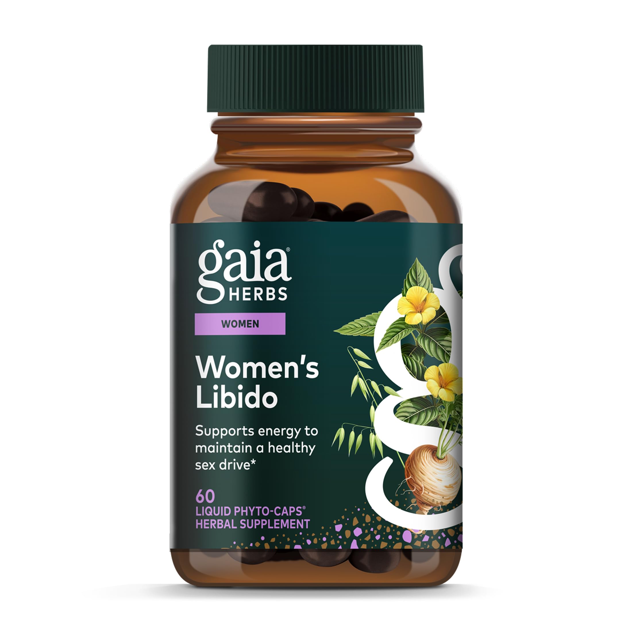 Gaia Herbs Womens Libido - Supports Energy to Maintain Healthy Libido* - with Tribulus & Horny Goat Weed - 60 Vegan Liquid Phyto-Caps (60 Servings) Gaia HerbsBuy Supplements Australia
