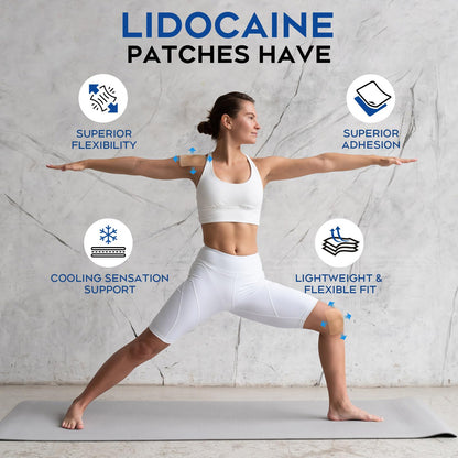 Uposiut Lidocaine Patches, Maximum Strength Lidocaine Patches (40 Patches), for Muscle Pain Relief in The Back, Shoulders, Neck, Knees, and Anks, 12 Hour Pain Relief-G002 UposiutBuy Supplements Australia