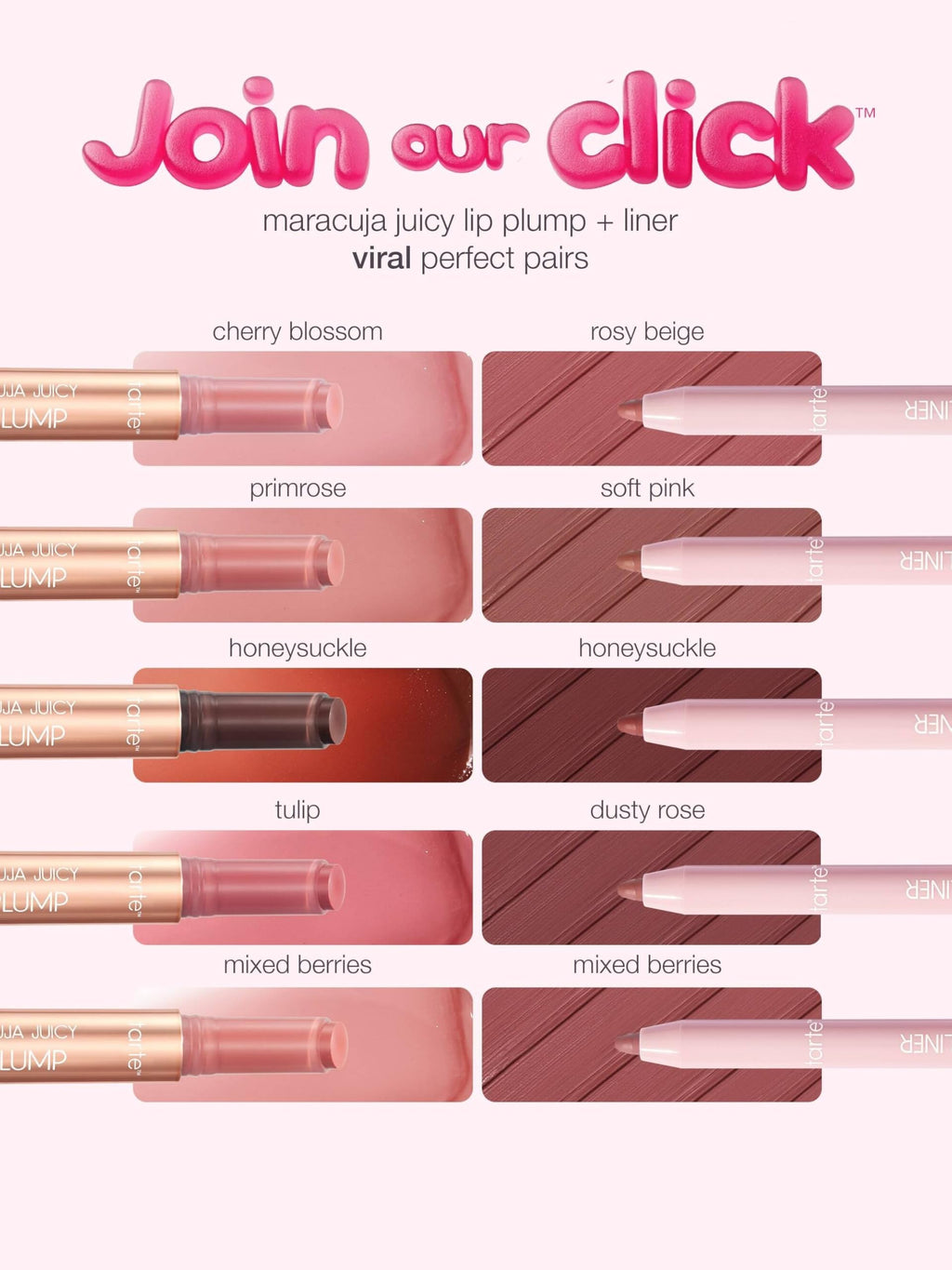 tarte maracuja juicy lip liner – Creamy, Matte, Lip Liner with Hyaluronic Acid with Vitamin E, Vegan & Cruelty-Free, full size, soft pink tarteBuy Supplements Australia