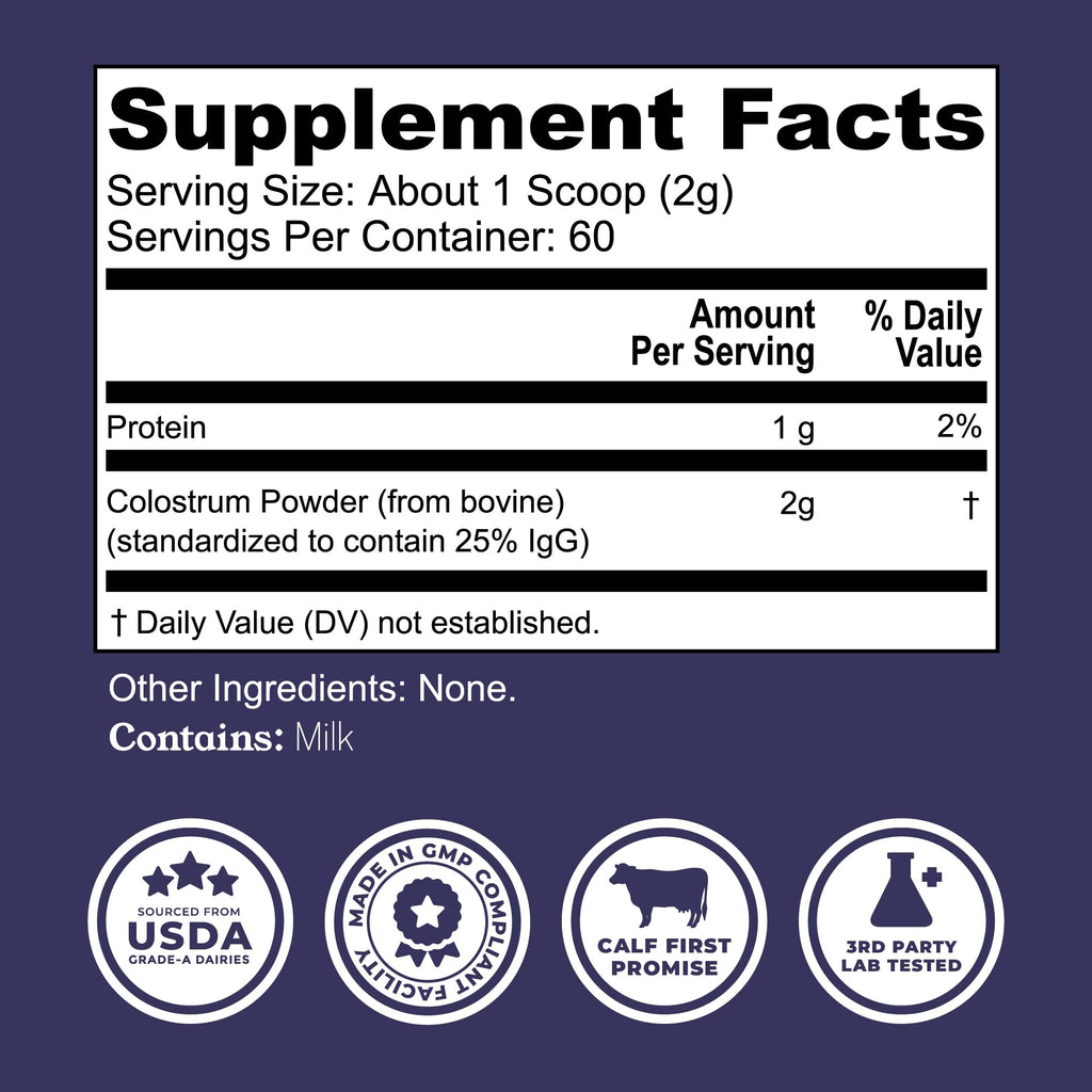 Colostrum Powder – USA Sourced Bovine Colostrum for Humans for Immune Support, Gut Health, Muscle Recovery - Single Ingredient, No Additives, Grass Fed, Non-GMO Colostrum Supplement for Women and Men Left Coast PerformanceBuy Supplements Australia