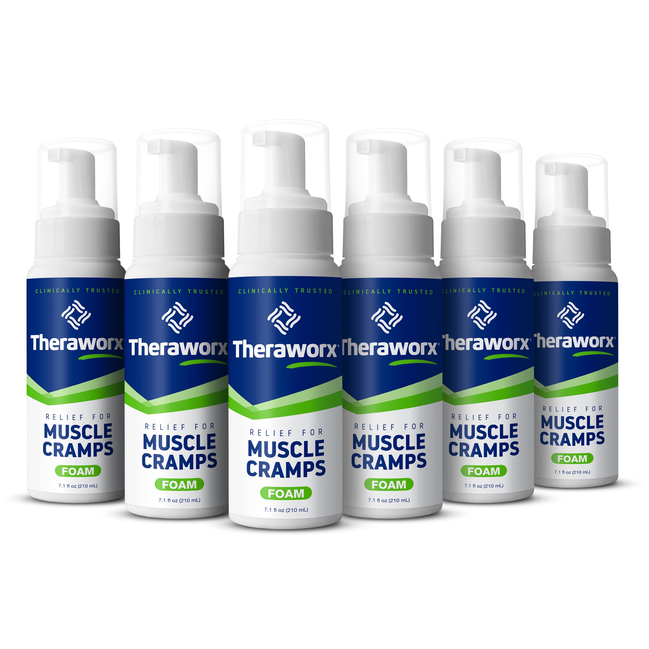 Theraworx Relief Fast-Acting Foam for Leg Cramps, Foot Cramps and Muscle Soreness, 7.1 Oz. (Pack of 6) TheraworxBuy Supplements Australia