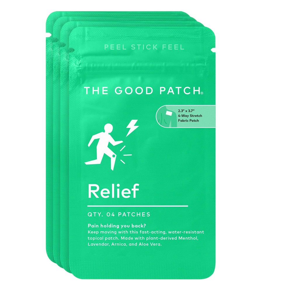 The Good Patch Muscle Pain Relief Patches, Natural Patch with Menthol, Lavender, Arnica and Aloe Vera, Sustained Release, Plant Powered Wearable Wellness, For Back, Neck, Arms, Legs (16 Total Patches) The Good PatchBuy Supplements Australia