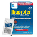 Globe Ibuprofen Tablets, 200 mg, Pain Reliever and Fever Reducer, for Headache, Muscular Aches, Arthritis, Backache and More 50 Packets of 2 Tablets Each,100 Tablets Trifecta Pharmaceuticals USABuy Supplements Australia