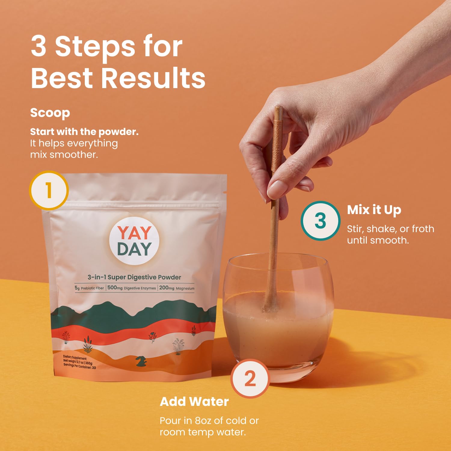 Nighttime Prebiotic Fiber Powder with Digestive Enzymes & Magnesium Glycinate for Sleep, On-The-Go Travel 7 Pack | Gut Health Supplement for Women & Men - Bloating Relief Soluble and Insoluble Fiber
