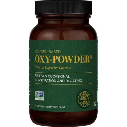OXY-POWDER supplement bottle on a white background