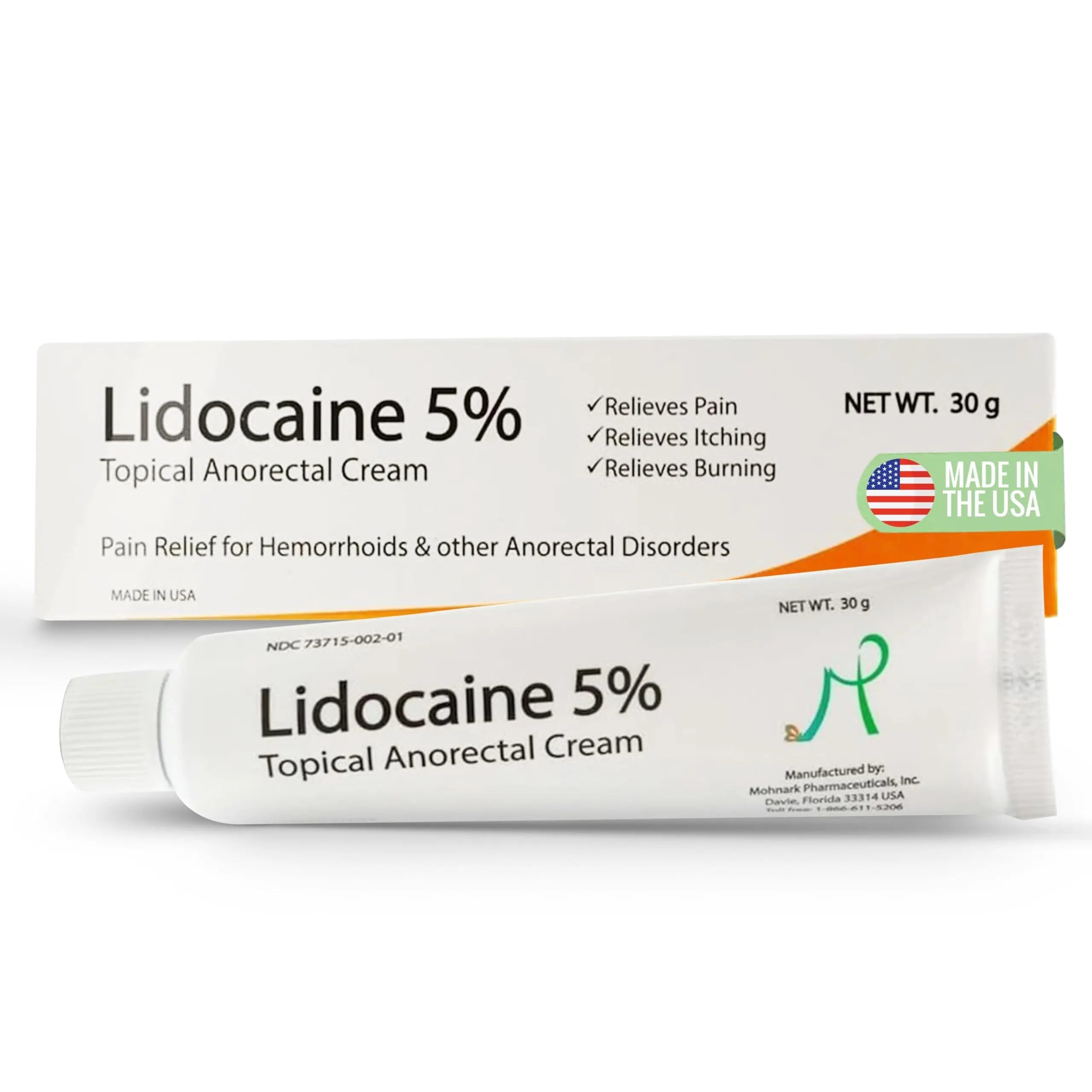 Mohnark Maximum Strength Lidocaine Hemorrhoid Treatment Cream for External and Internal Hemorrhoids Treatment Burn Itch Pain Relief Anal Cream Topical Anorectal Numbing Cream- 30 Gram Tube Made in USA MOHNARKBuy Supplements Australia