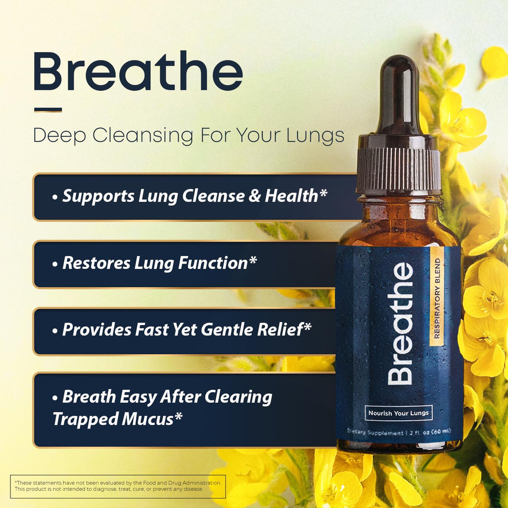 BREATHE & BREATHE PM Bundle - 60 Caps & 1 fl.oz. Mullein Drops for Lungs & Airways: Peppermint, Thyme, & Mullein Leaf Extract for Lungs Detox for Smokers - Clear Mucus & Breathe - GMO-Free & USA-Made Herbal Tea Therapy buy supplements Au
